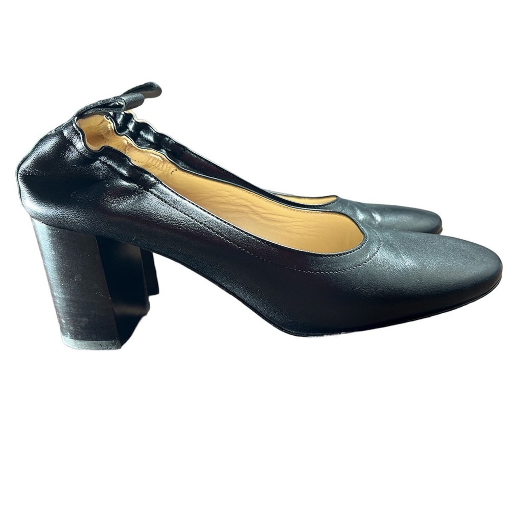 Everlane The Day Heel in Black Leather size 7 - Picture 4 of 10